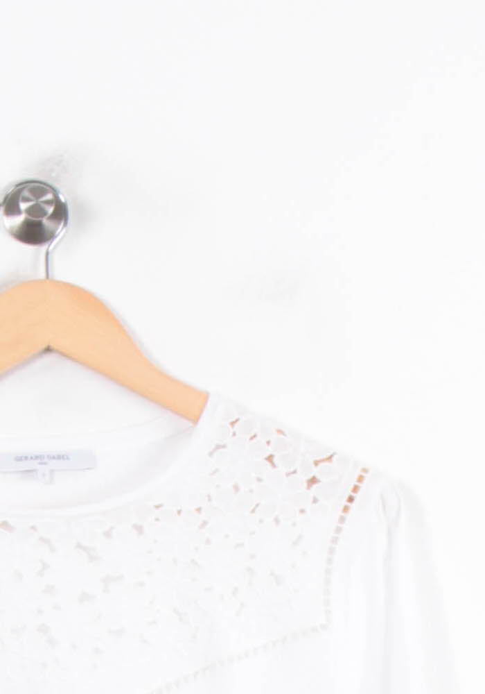 Tee-shirt Manches Longues Blanc - Taille S/36