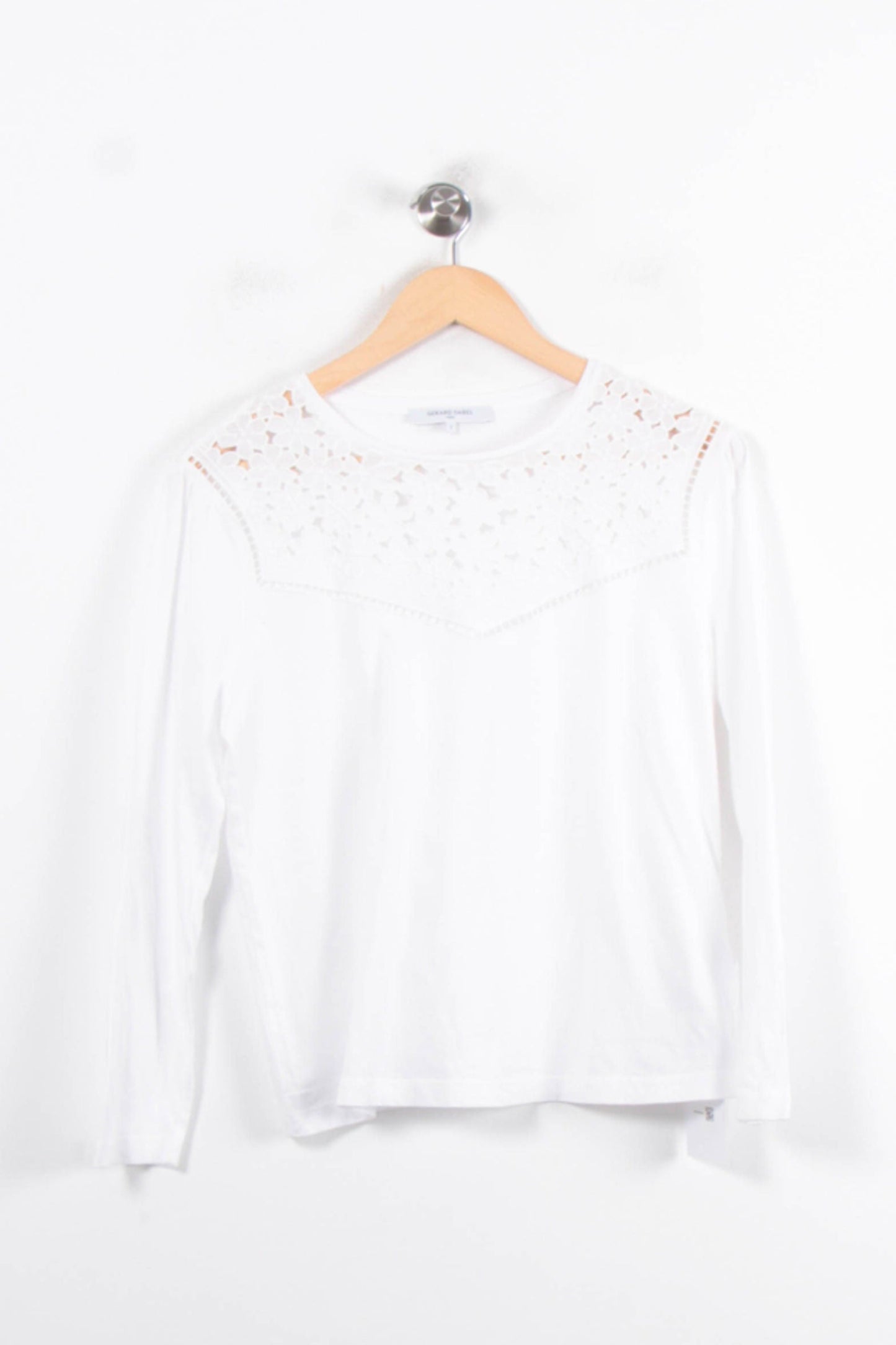 Tee-shirt Manches Longues Blanc - Taille S/36