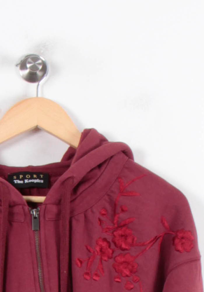 Sweat à Capuche Bordeaux - Taille XXS/32