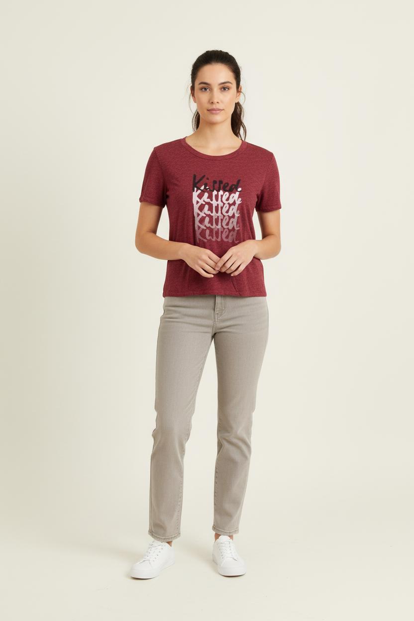 Tee-shirt Bordeaux - Taille S/36