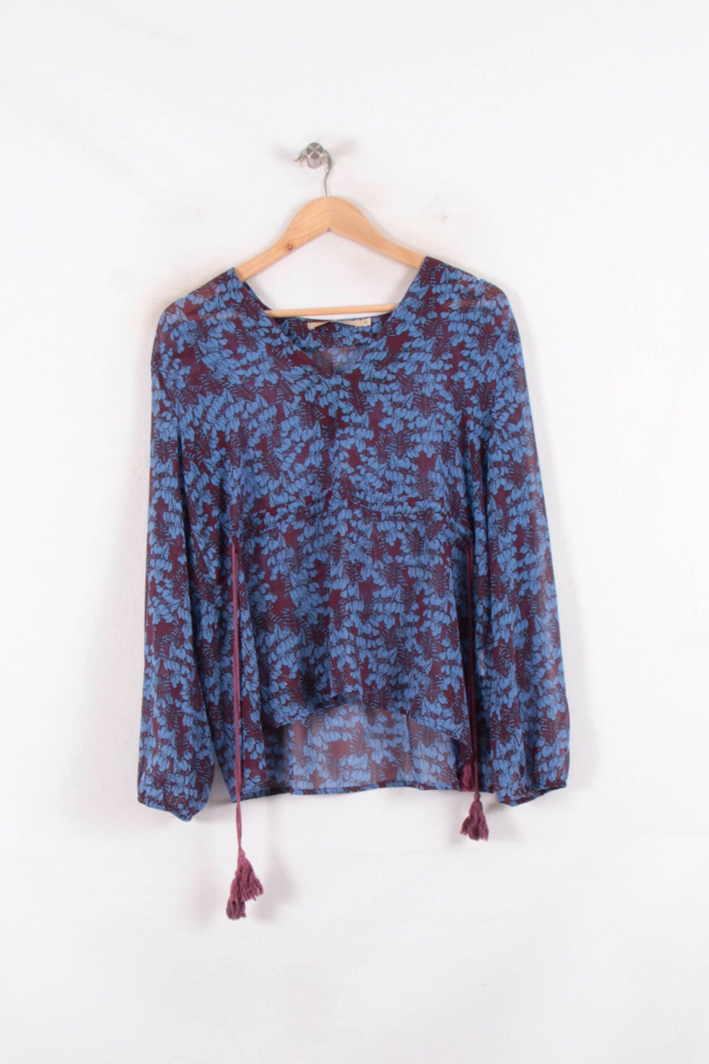 Blouse Bleu et Violet - Taille M/38