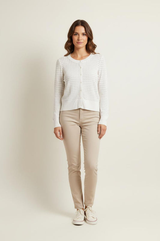 Cardigan Blanc - Taille L/40