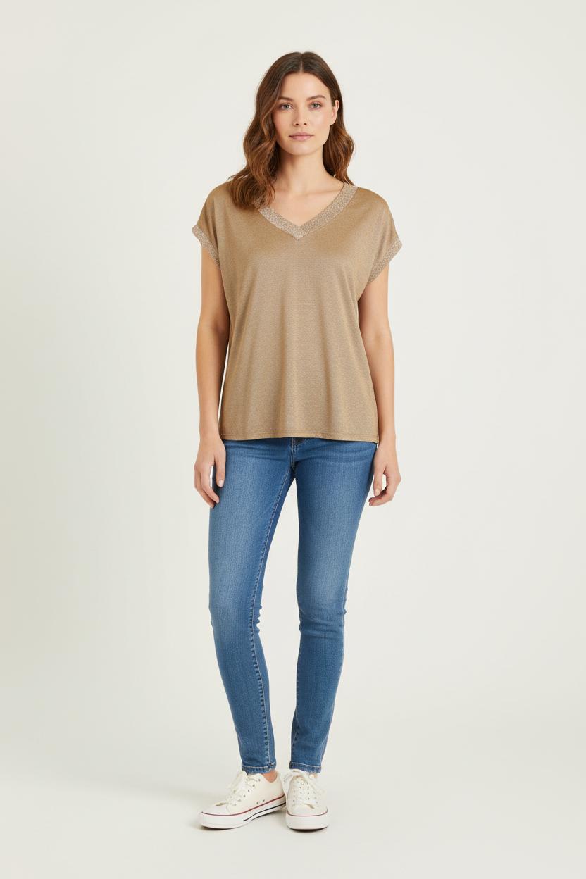 T-shirt Marron - Taille M/38