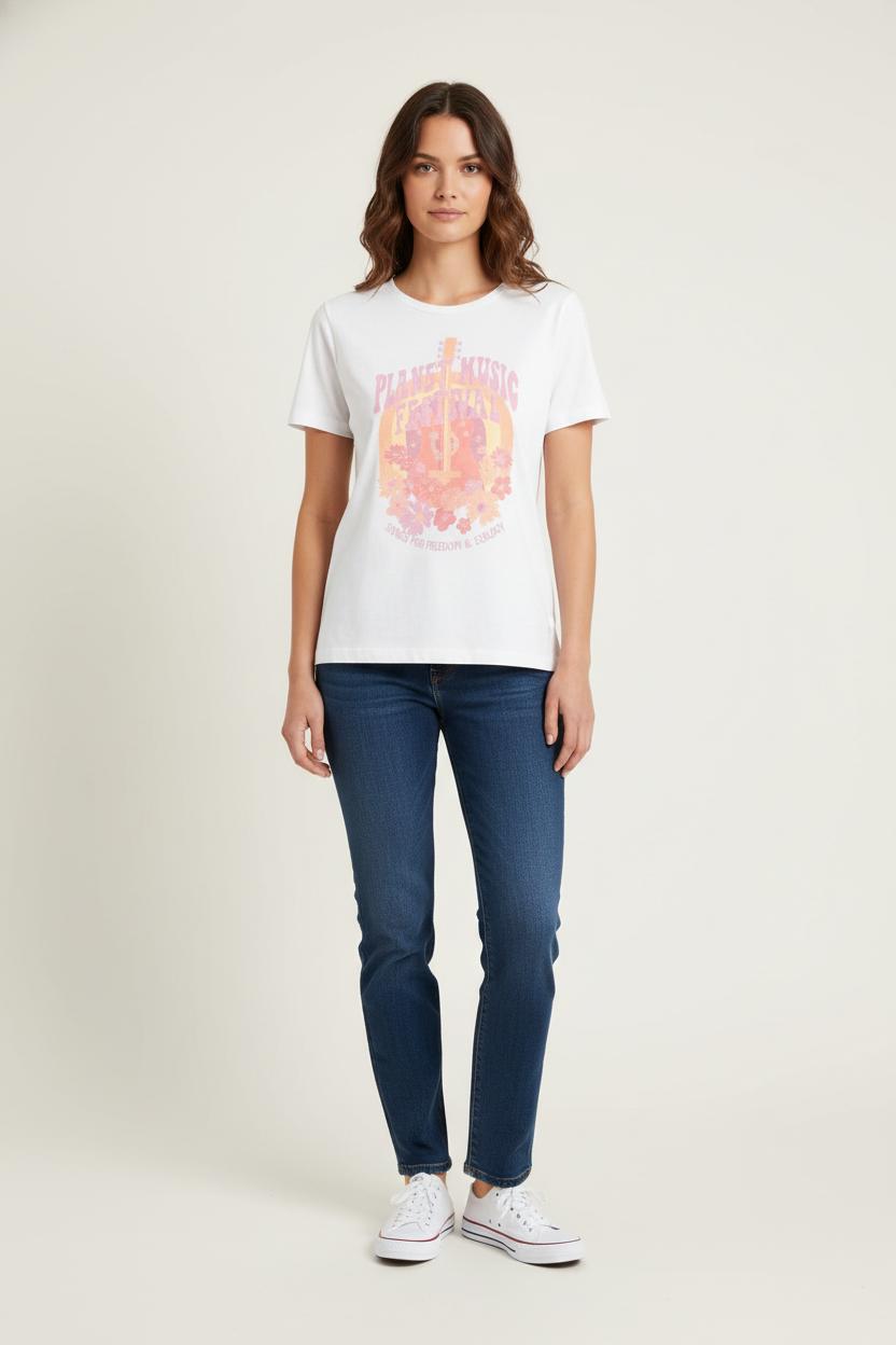 Tee-shirt Blanc - Taille M/38