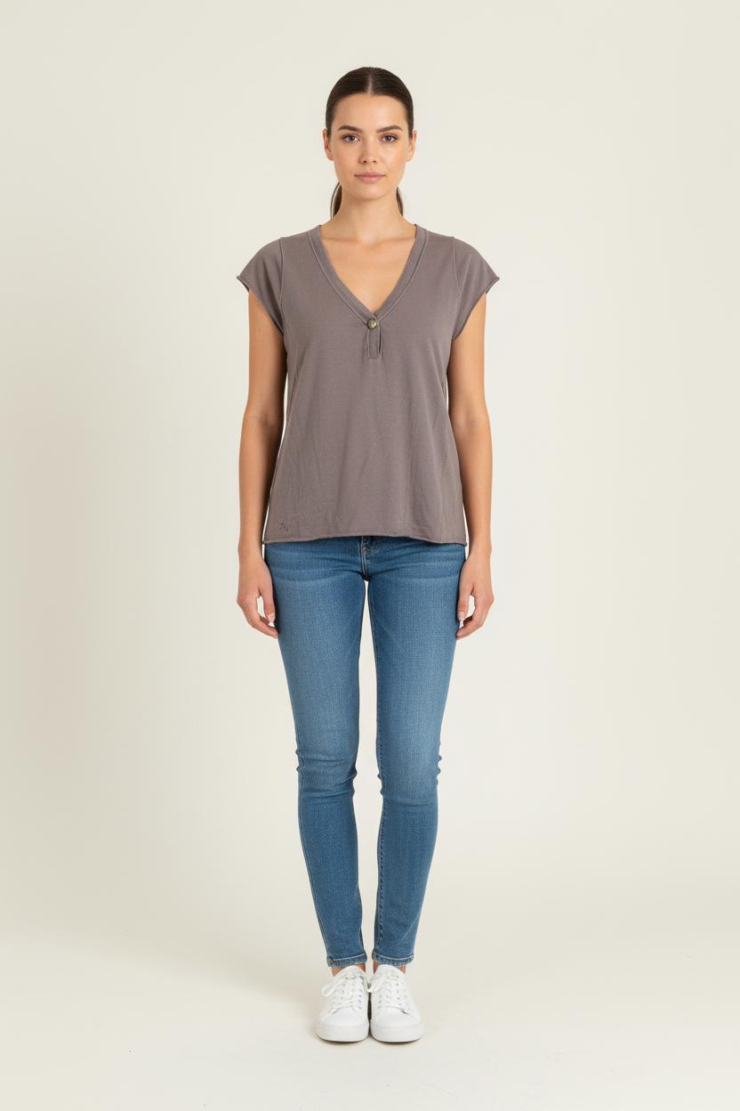 Top Marron - Taille S/36