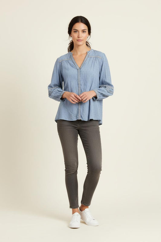 Blouse Bleue - Taille M/38