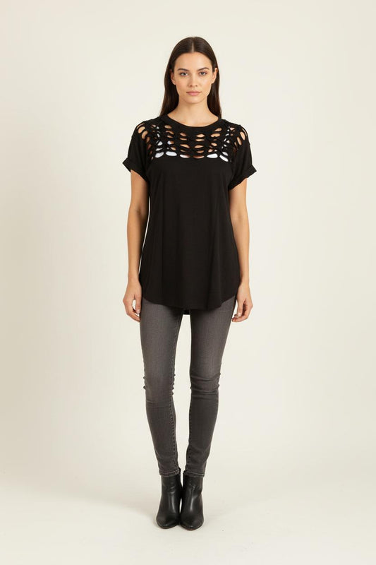 Tee-shirt Noir - Taille L/40