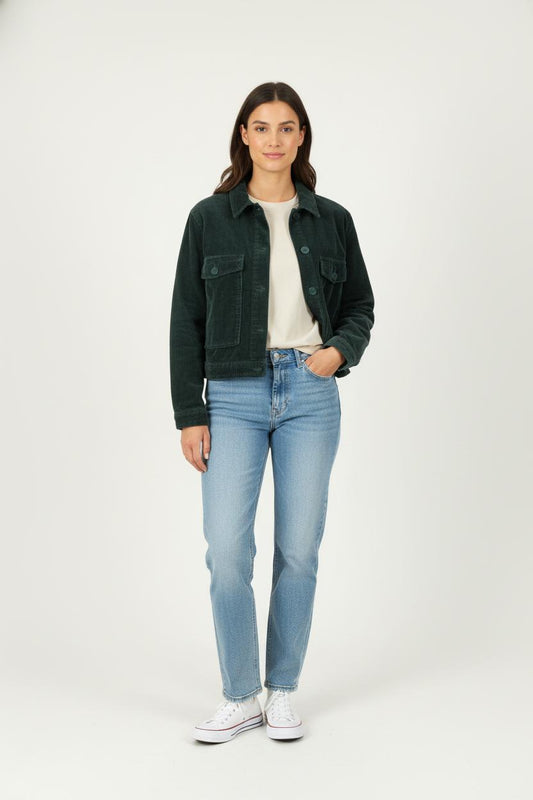 Veste Côtelée Verte - Taille L/40