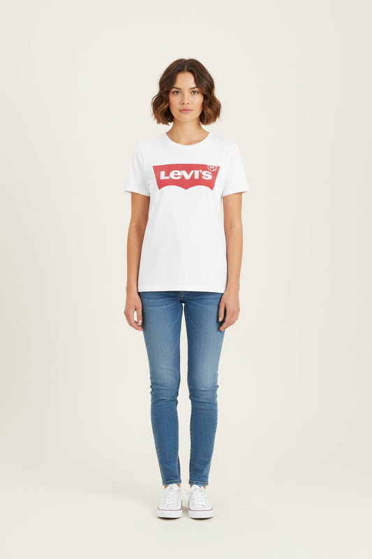 Tee-shirt Blanc et Rouge - Taille XS/34