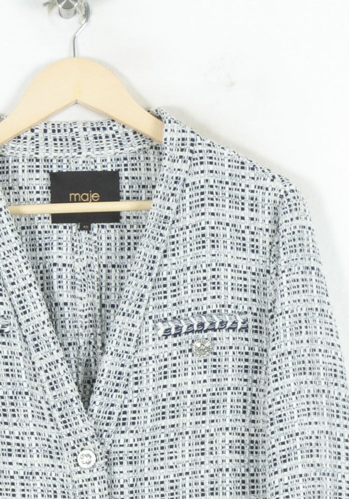 Veste en tweed Bleu et Blanc - Taille L/40