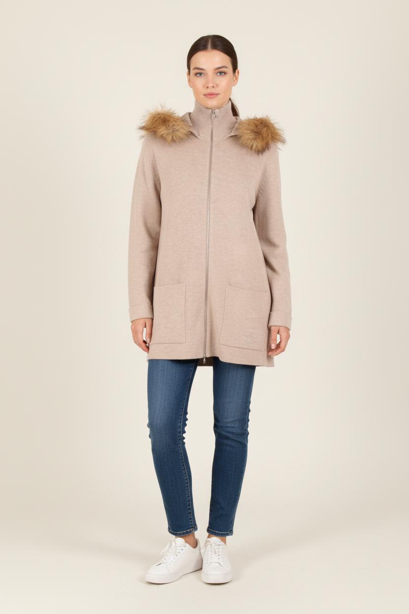 Cardigan Beige et Marron - Taille S/36