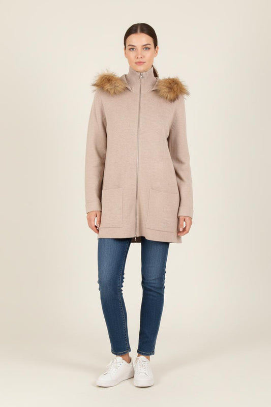 Gilet beige et marron - Taille S/36