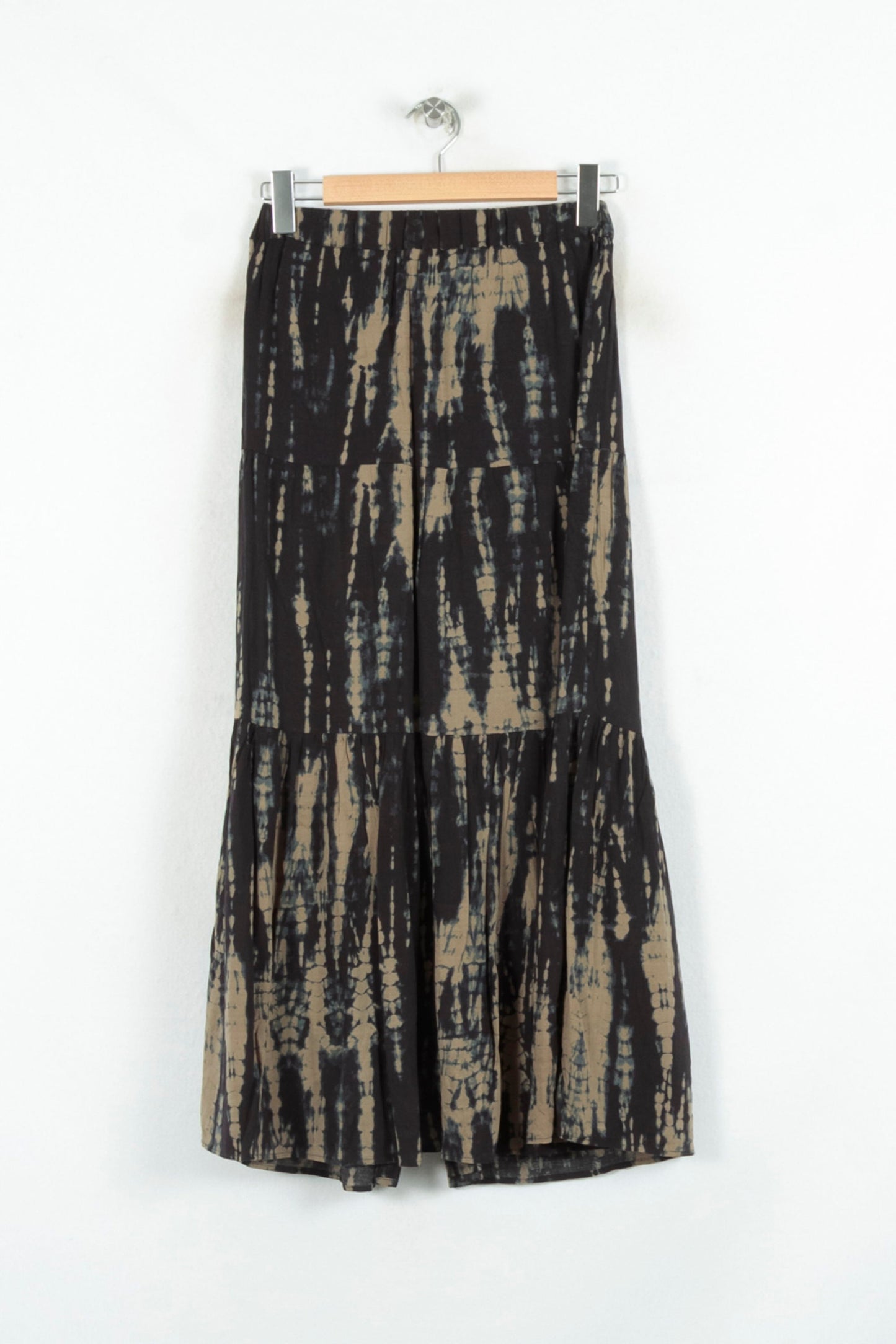 Jupe Longue Noire et Beige - Taille XS/34