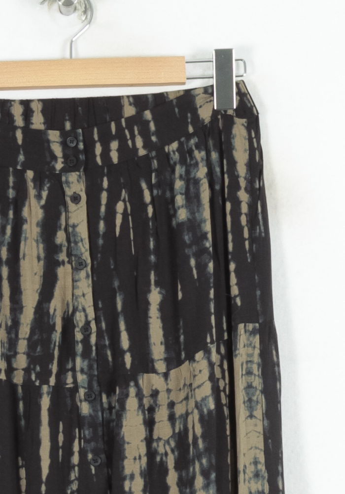 Jupe Longue Noire et Beige - Taille XS/34