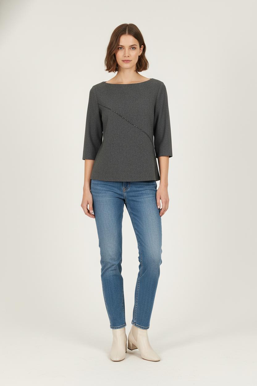 Blouse grise - Taille M/38