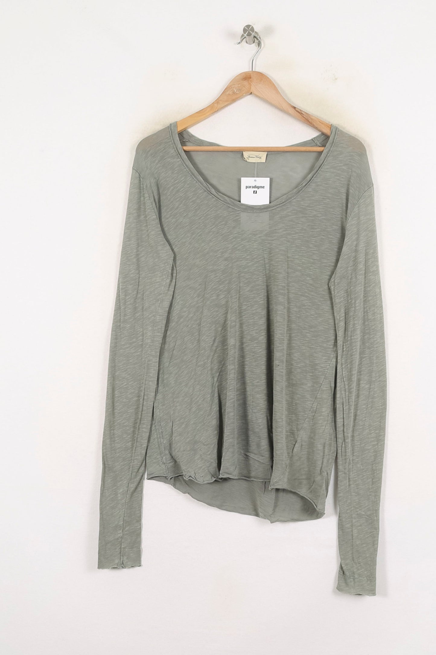 Tee-shirt Manches Longues Gris - Taille M/38