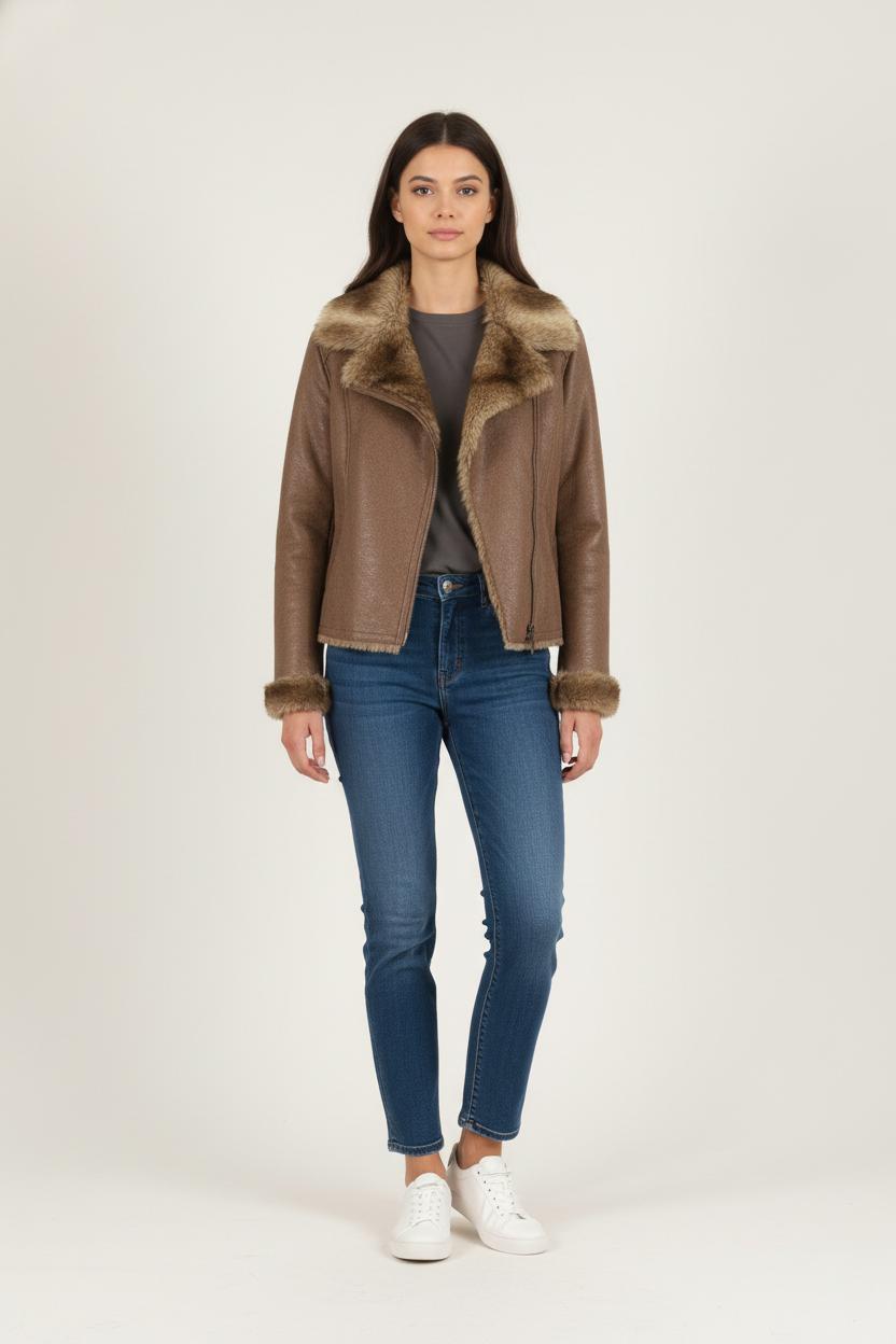 Blouson marron - Taille XL/42