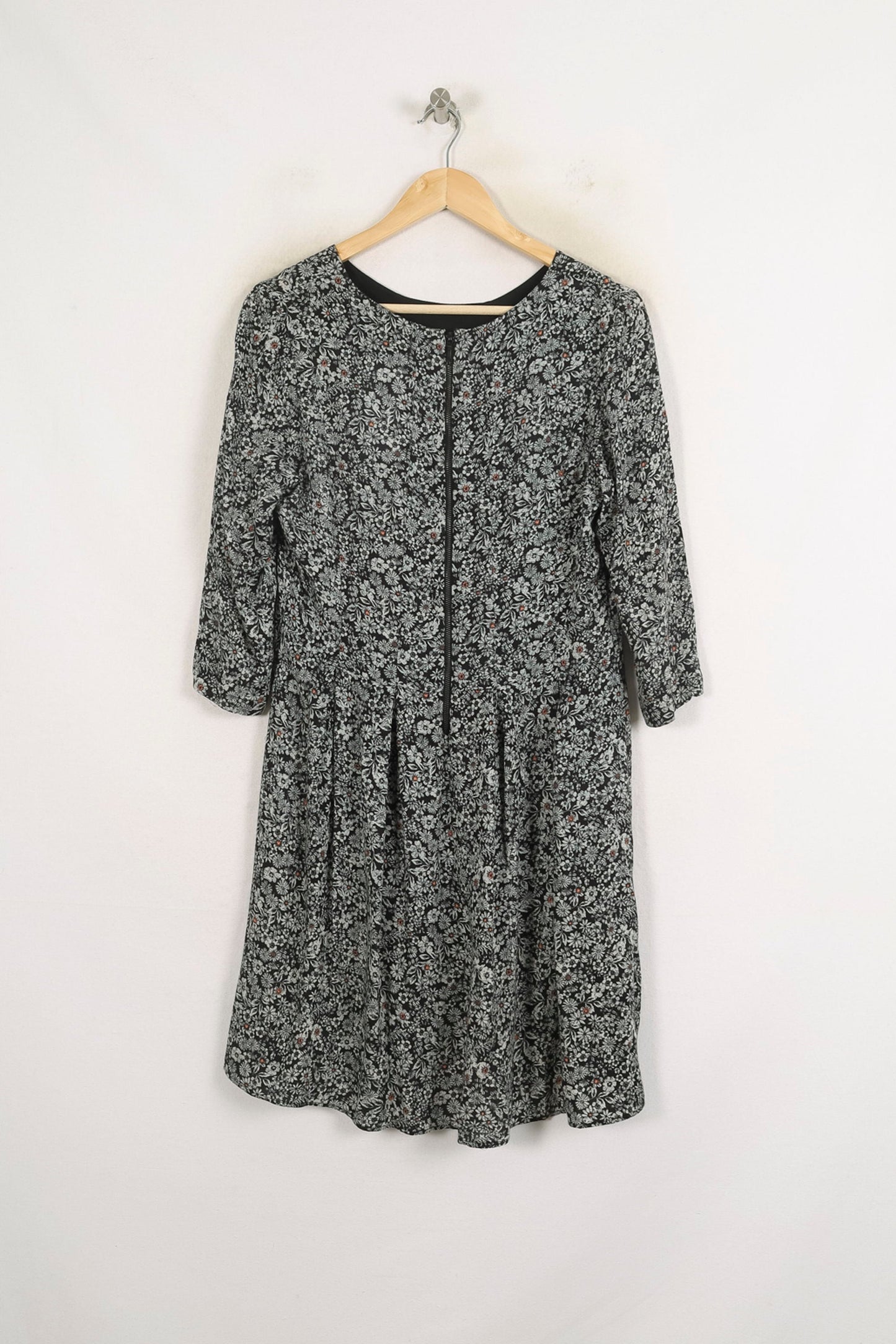 Robe Fleurie Noire - Taille L/40