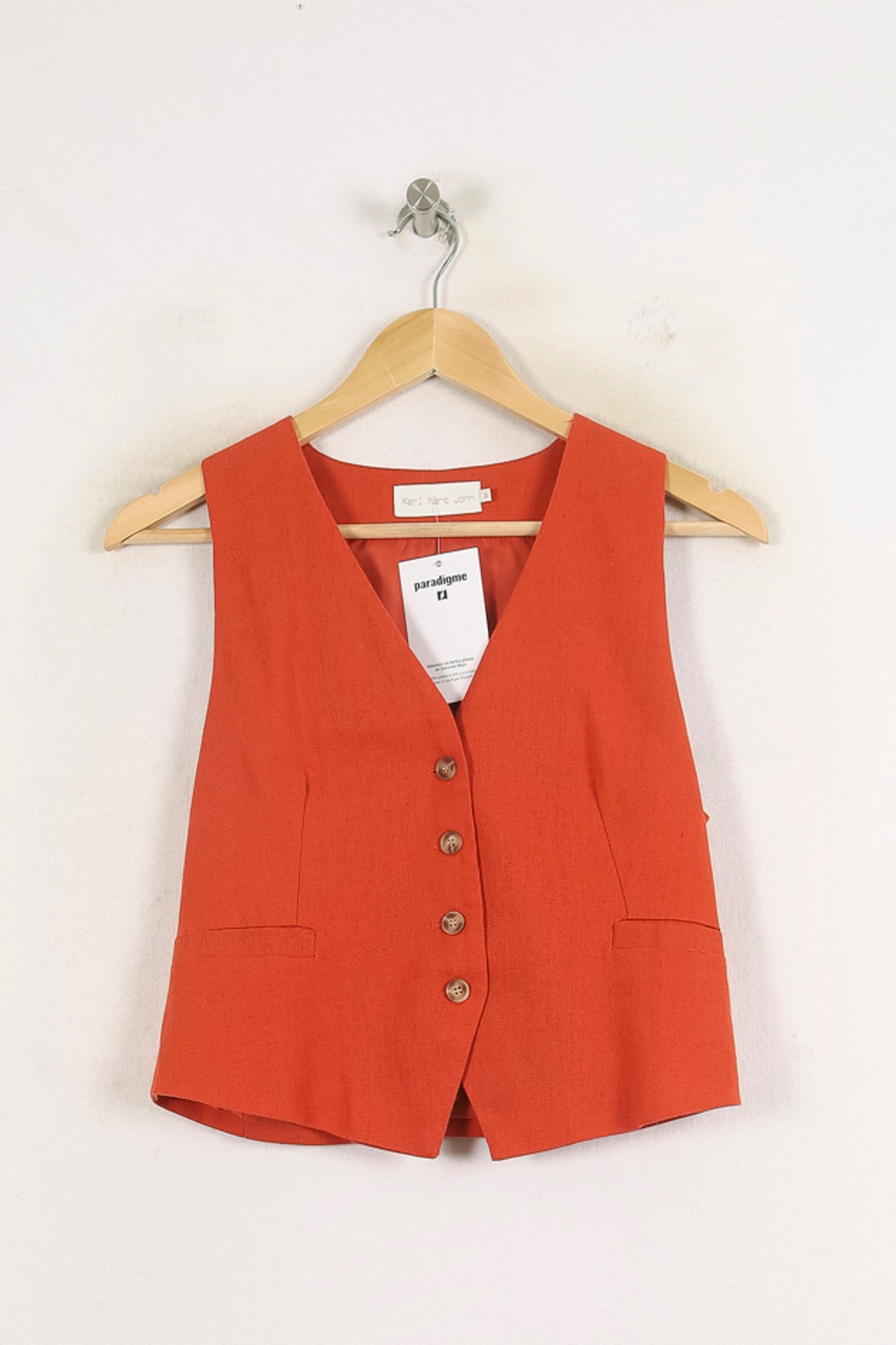 Gilet Sans Manches Orange - Taille M/38
