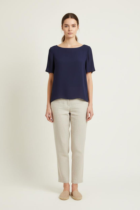 Blouse Bleue - Taille S/36