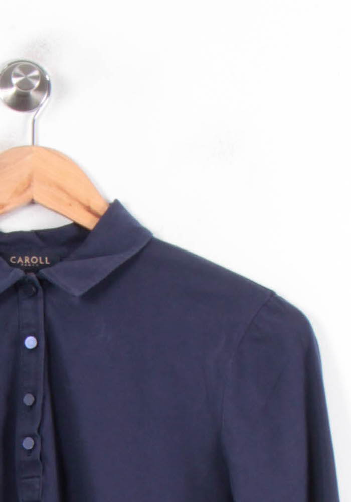 Polo Manches Longues Bleu - Taille XS/34