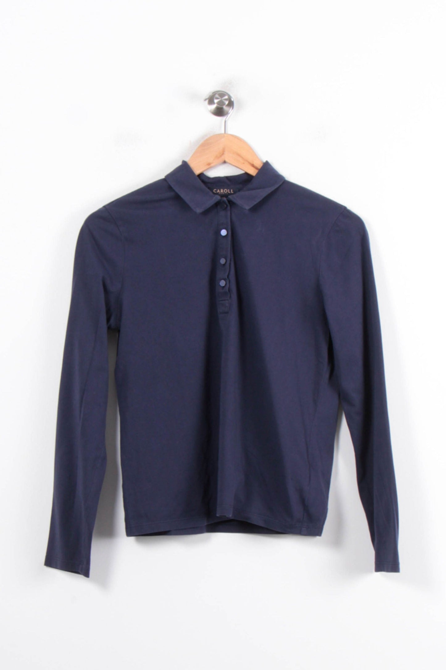 Polo Manches Longues Bleu - Taille XS/34