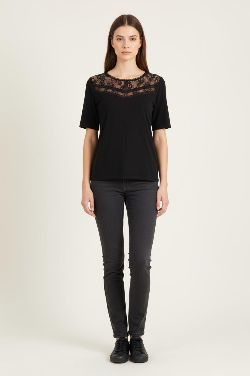 Tee-shirt Noir - Taille S/36