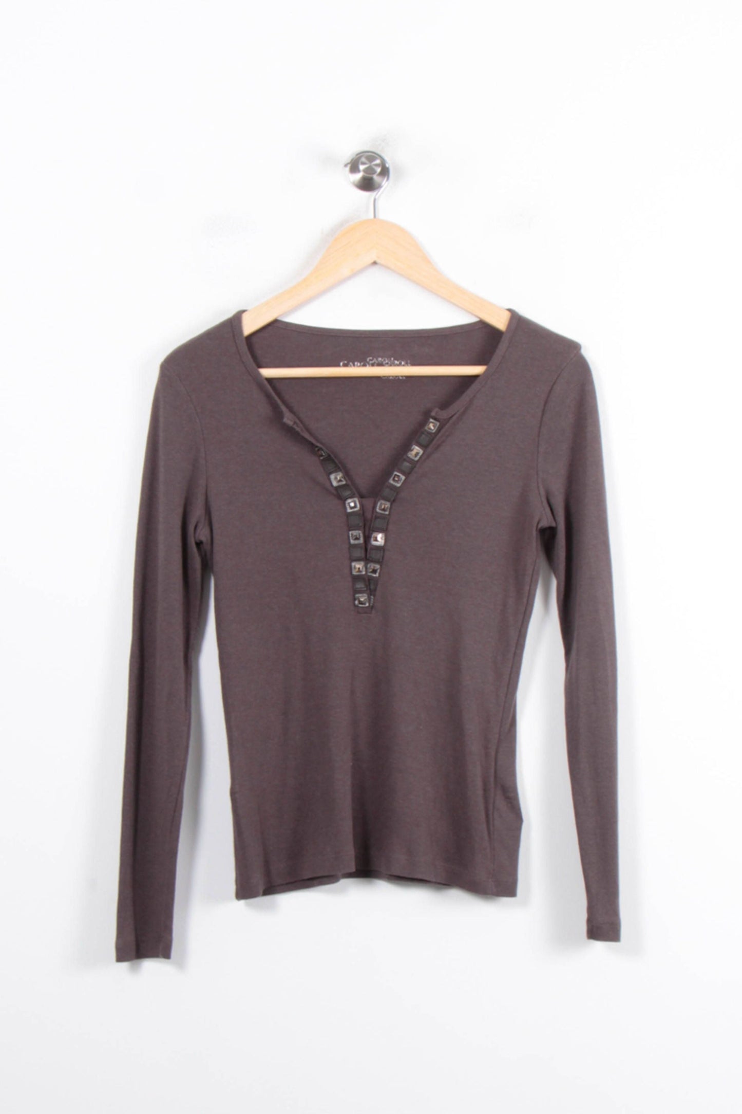 Tee-shirt manches longues Marron - Taille M/38