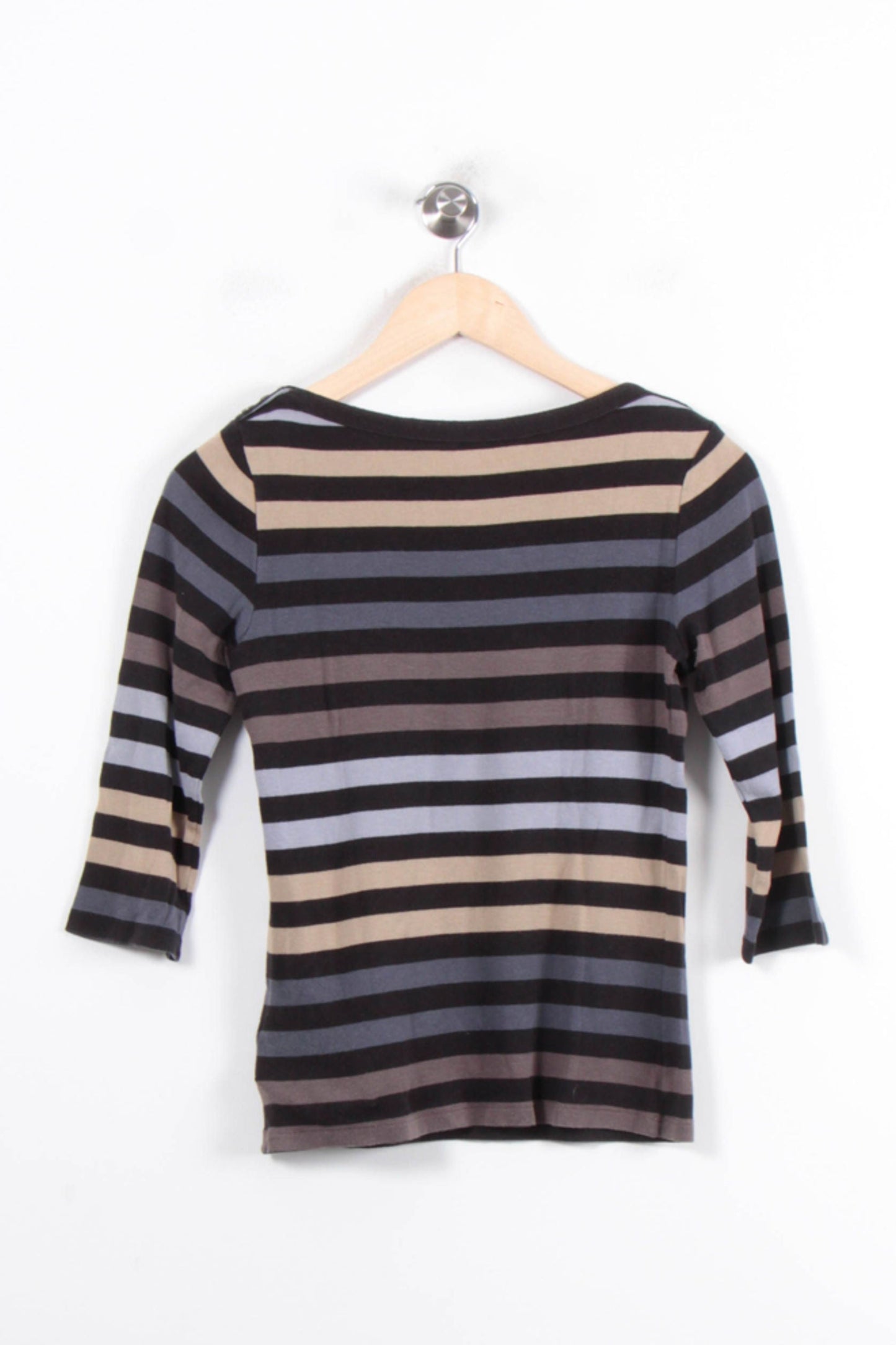 Marinière Beige et Noir - Taille M/38