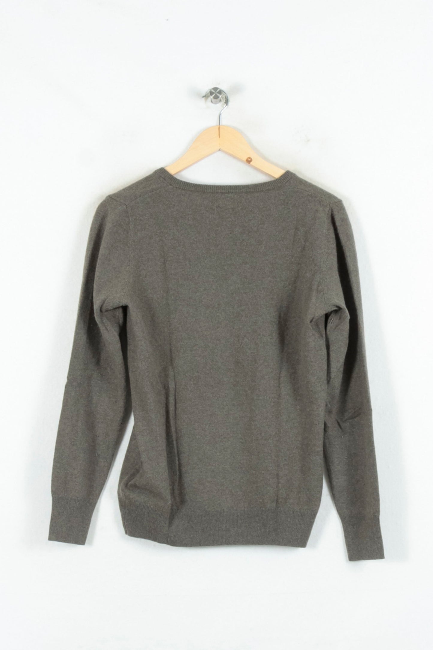 Pull Col V Gris - Taille M/38