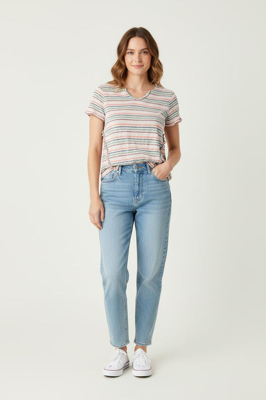 Tee-shirt Rayé Multicolore - Taille S/36