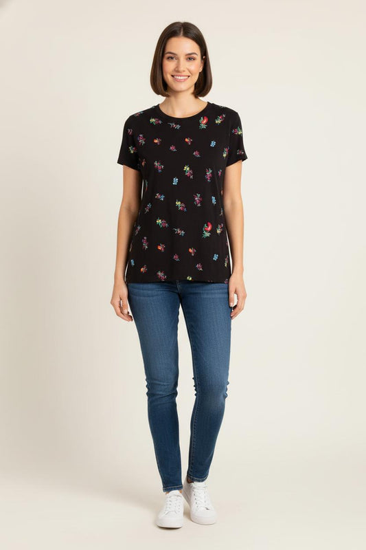 T-shirt Noir - Taille XS/34