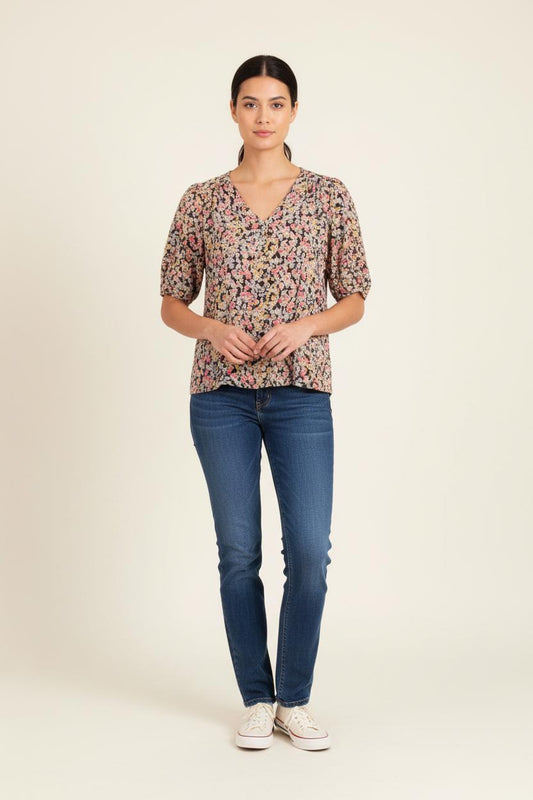 Blouse multicolore - Taille M/38