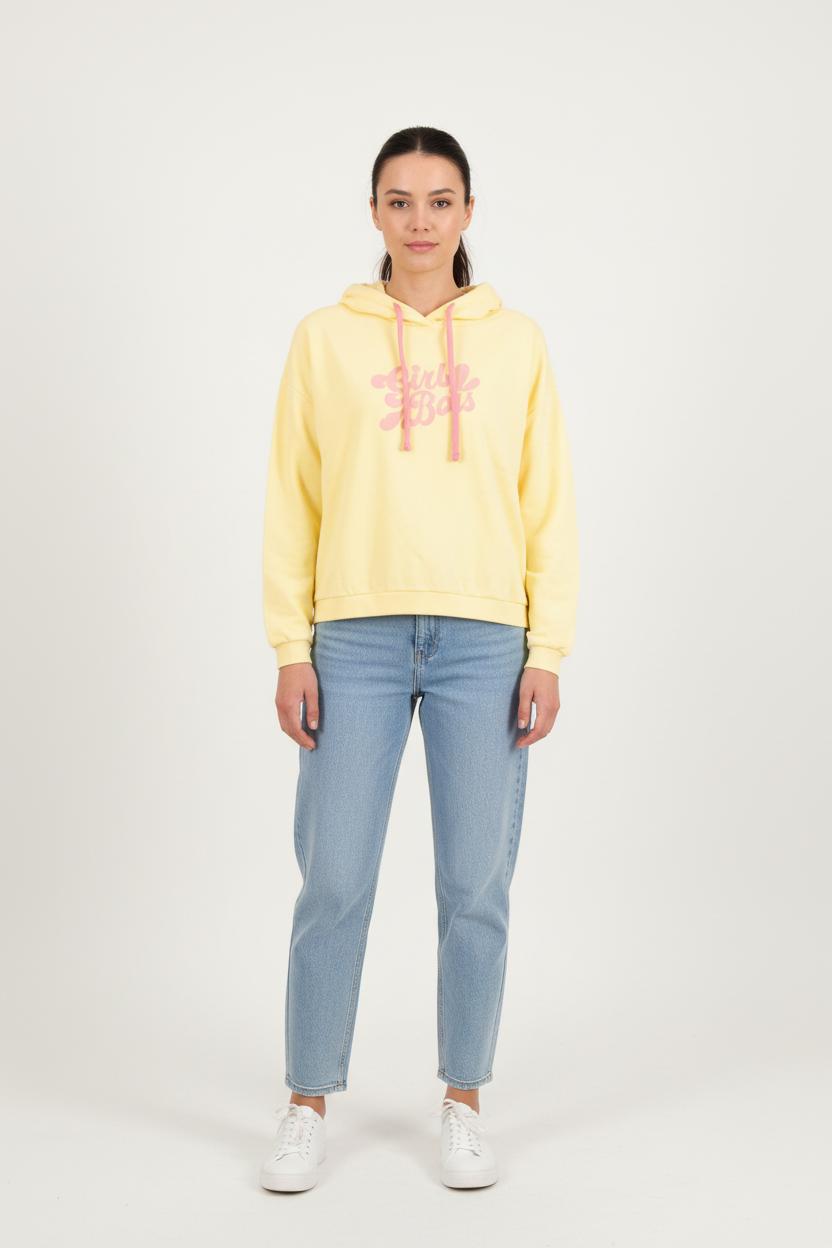 Sweat À Capuche Jaune - Taille L/40
