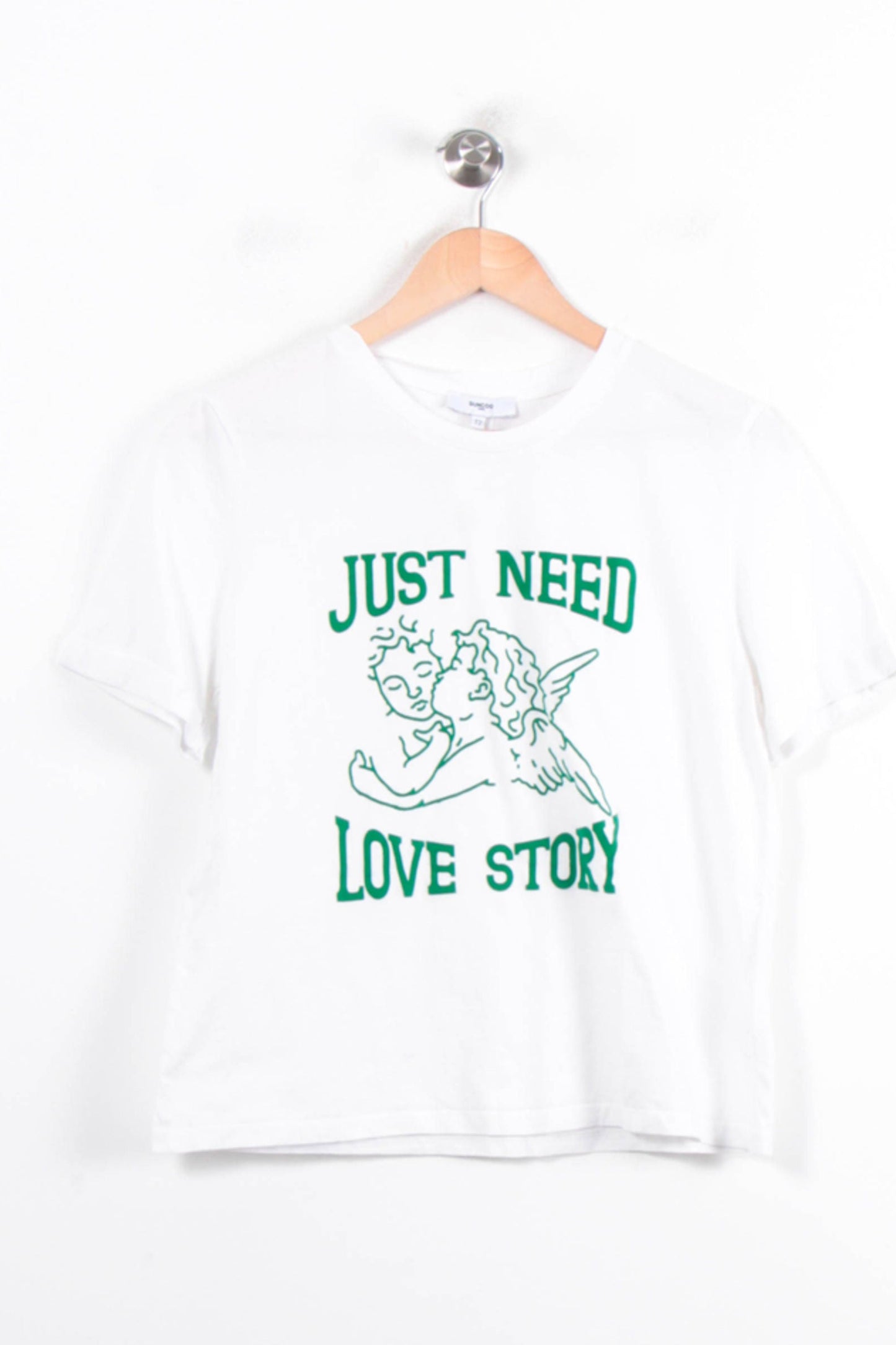 Tee-shirt Blanc et Vert - Taille M/38