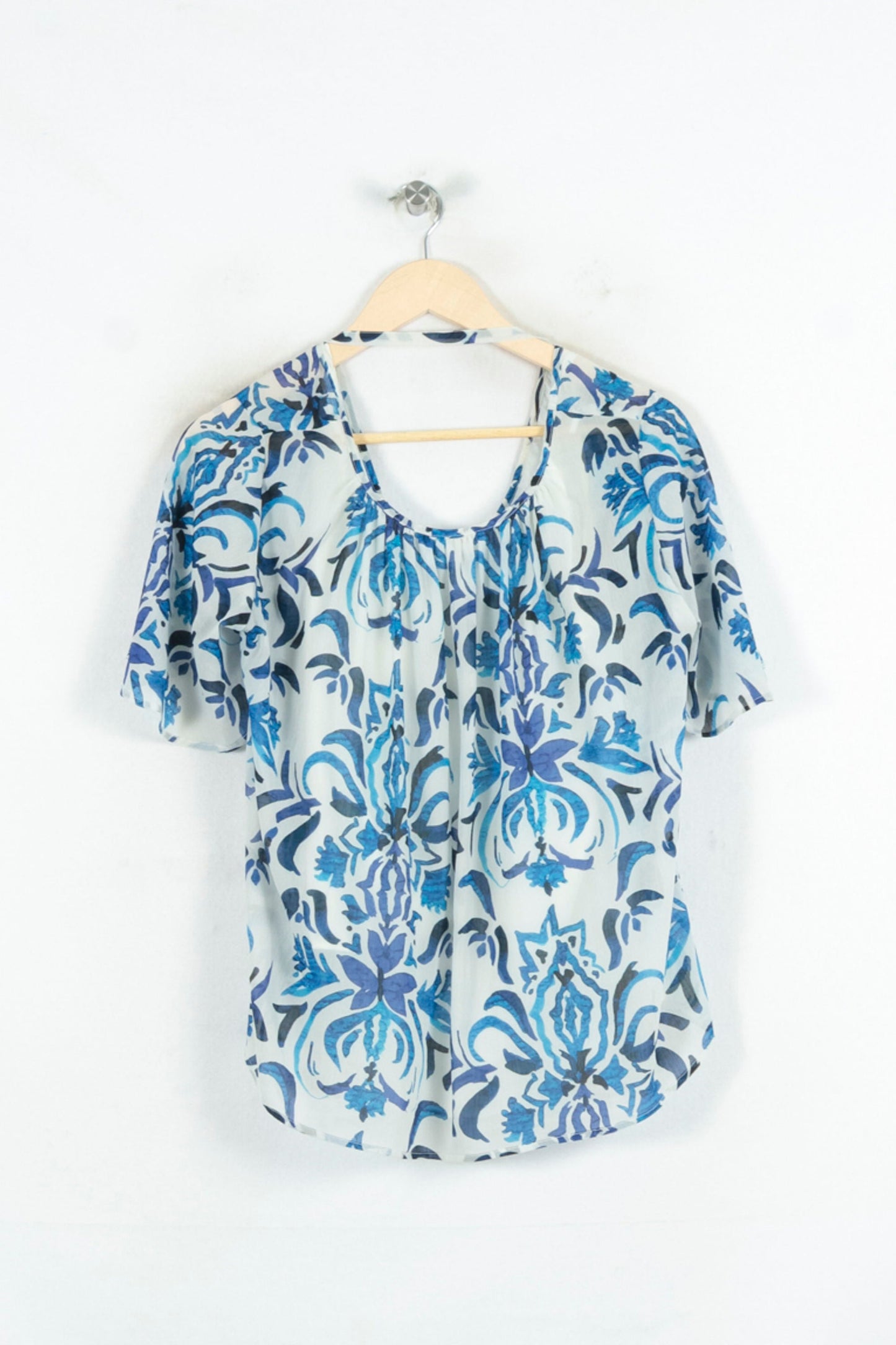 Blouse Bleu et Blanc - Taille M/38