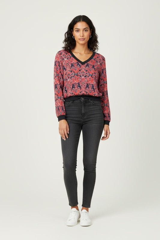 Blouse multicolore - Taille S/36