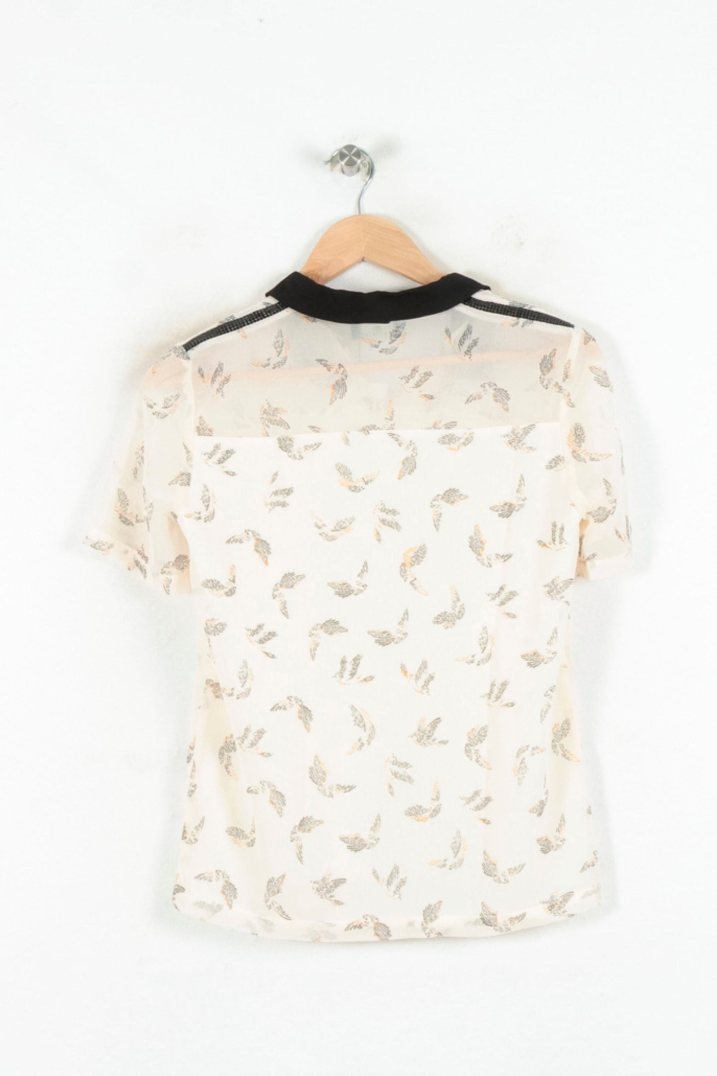 Chemisier Beige et Noir - Taille XS/34