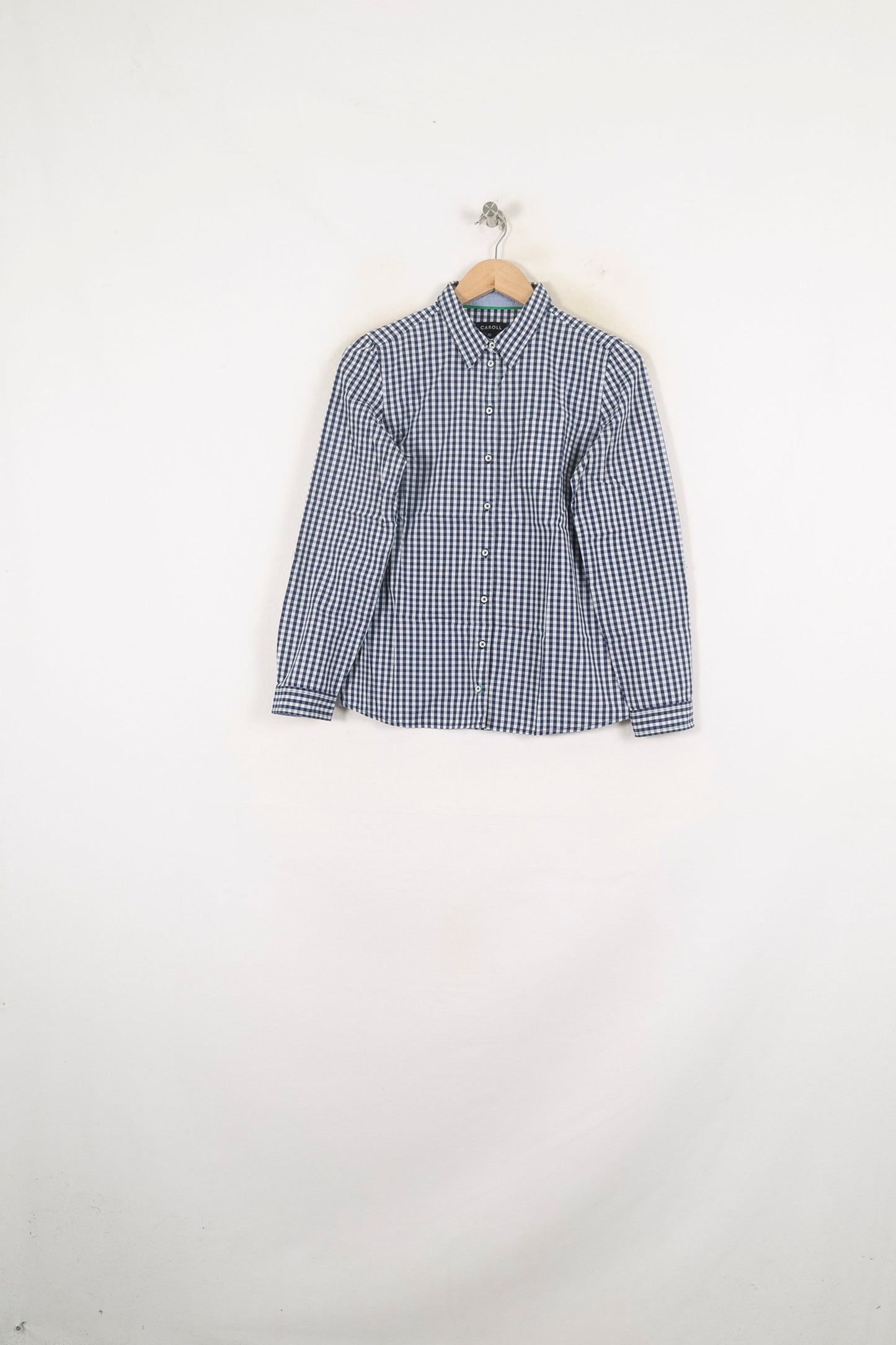 Chemise à Carreaux Bleu et Blanc - Taille M/38