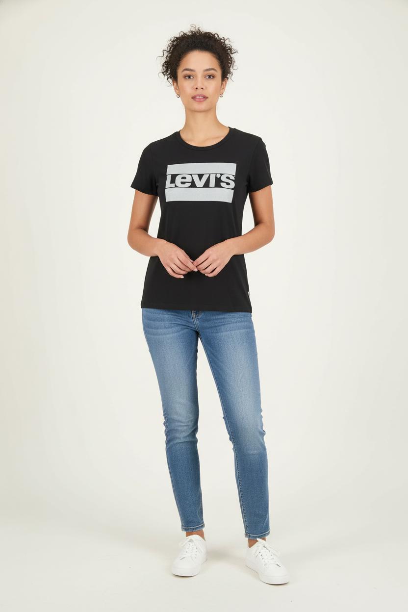 Tee-shirt Noir et Gris - Taille XS/34