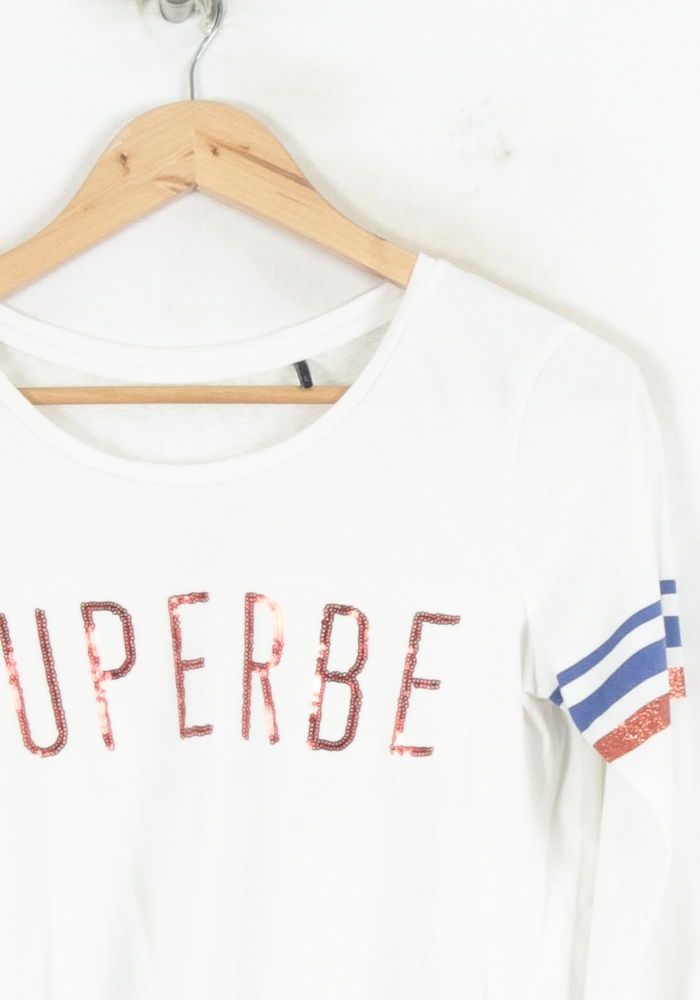 Tee-shirt manches longues blanc - Taille L/40