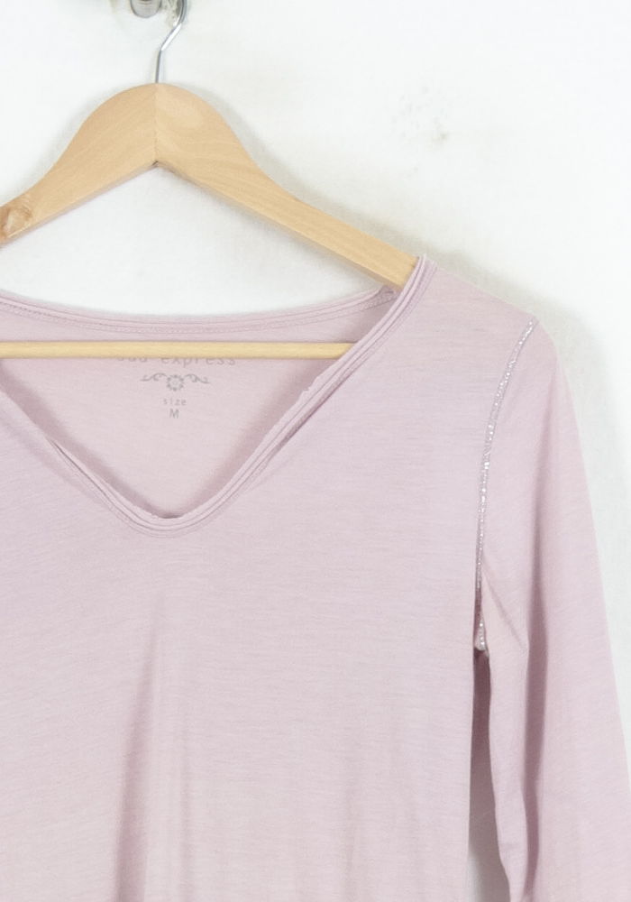 Tee-shirt Manches Longues Rose - Taille M/38