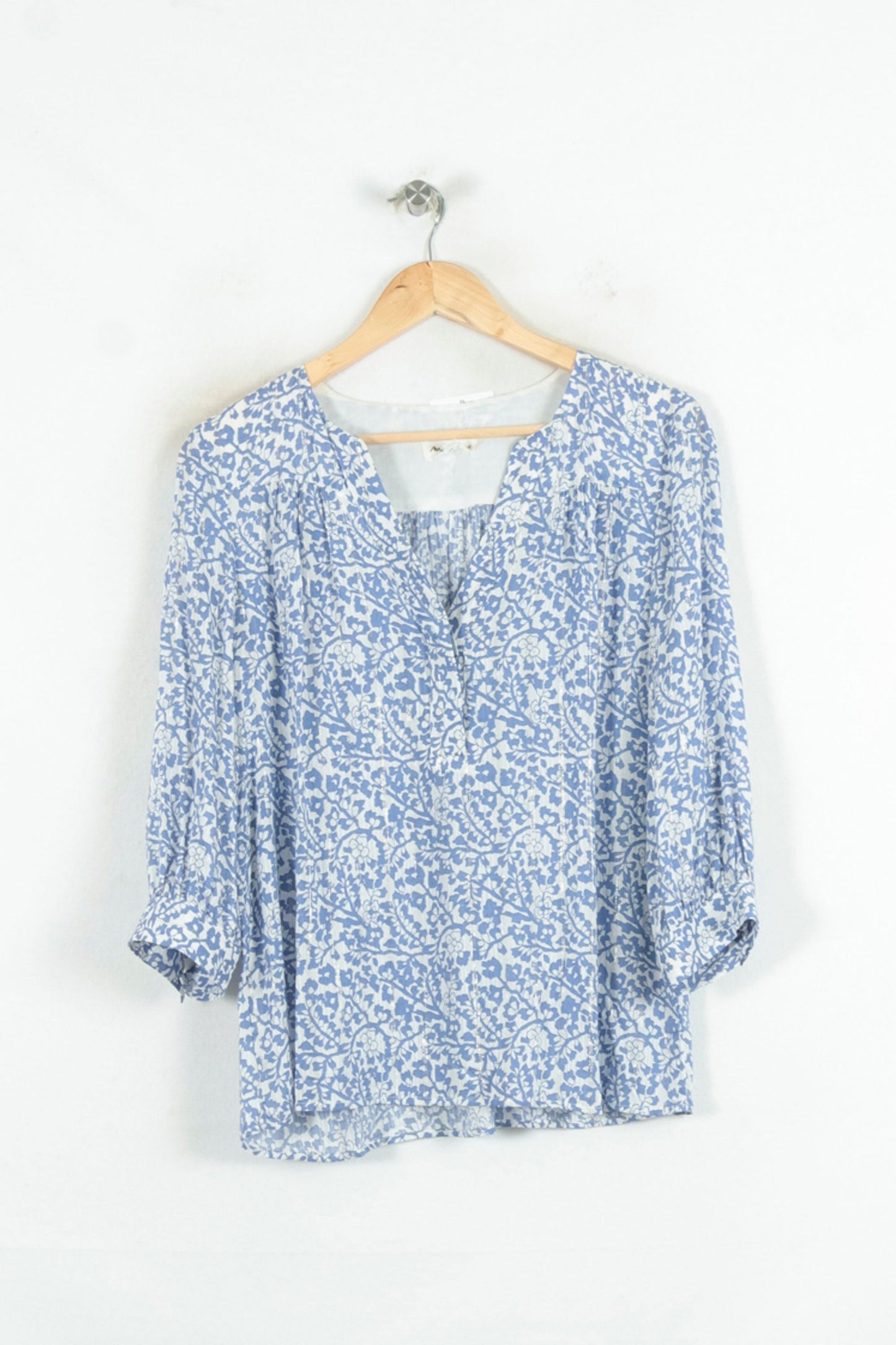 Blouse Bleue et Blanche - Taille M/38