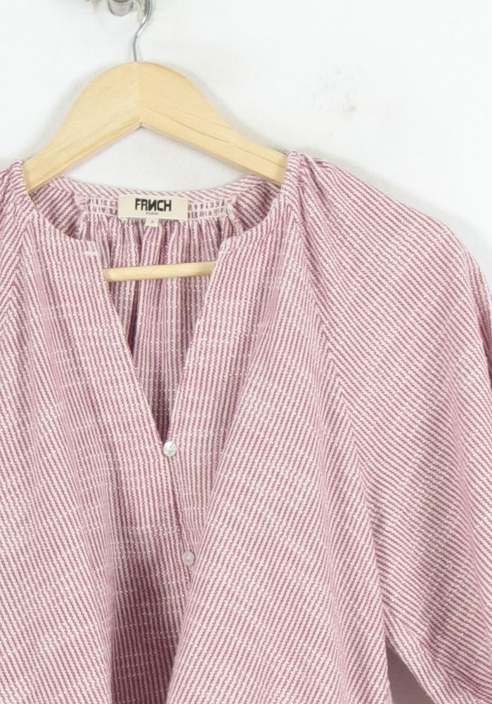 Blouse Rose et Blanc - Taille S/36