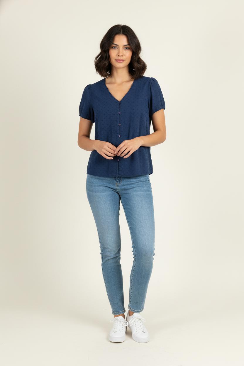 Blouse Bleue - Taille M/38