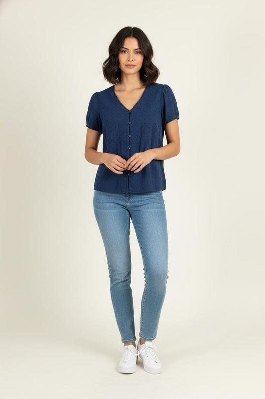 Blouse Bleue - Taille M/38