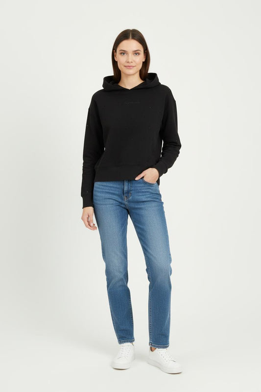 Sweat à Capuche Noir - Taille S/36