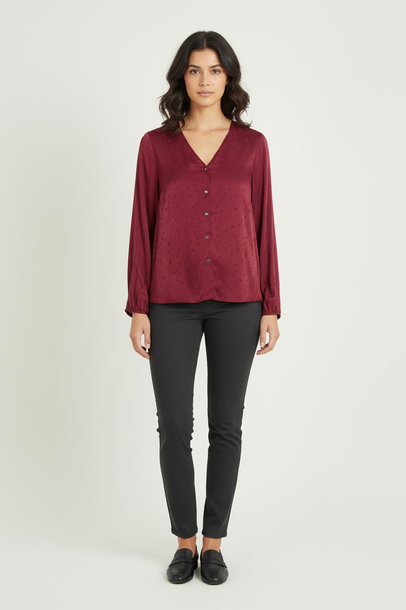 Blouse Bordeaux - Taille L/40