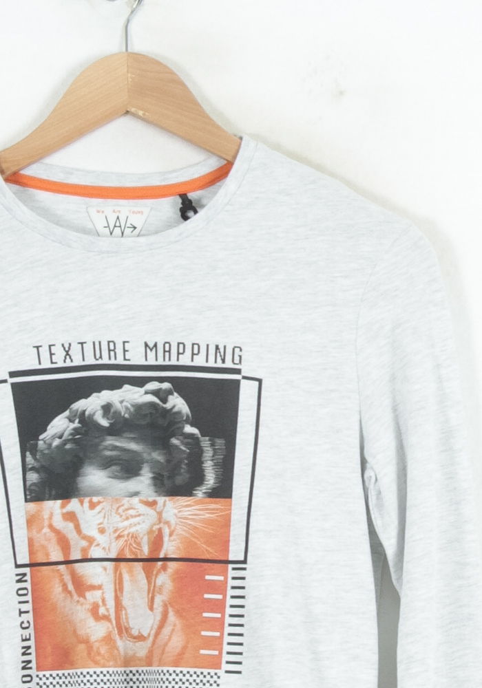 Tee Shirt Manches Longues Gris - Taille S/36