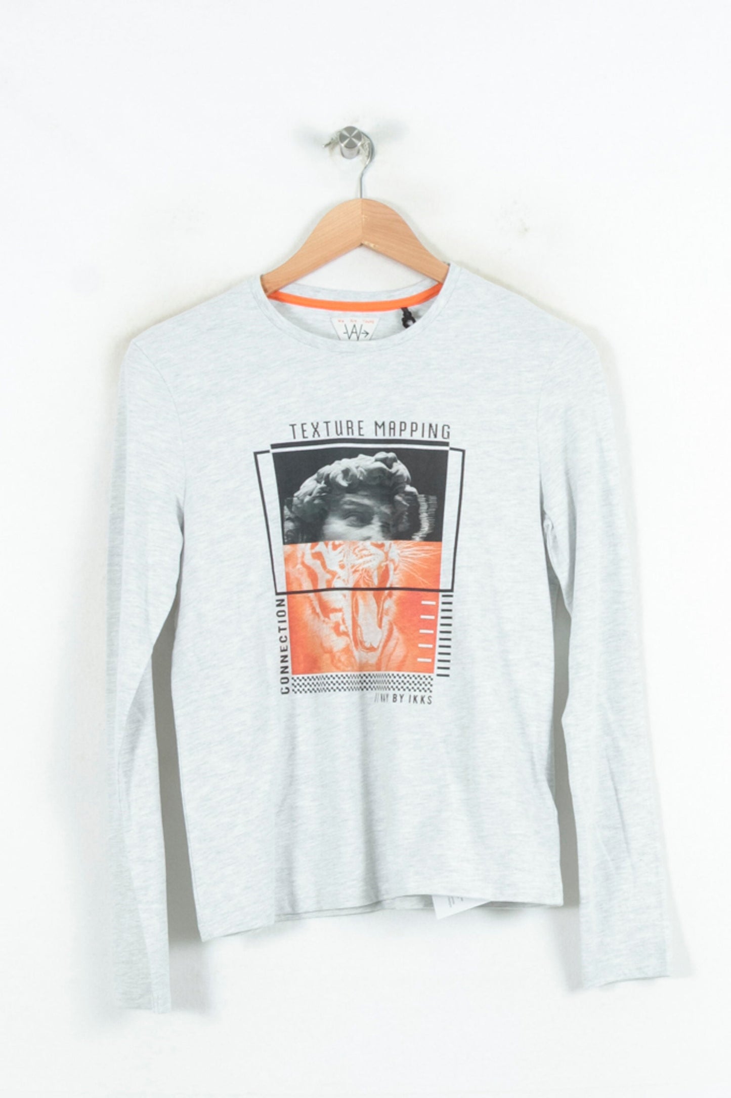 Tee Shirt Manches Longues Gris - Taille S/36